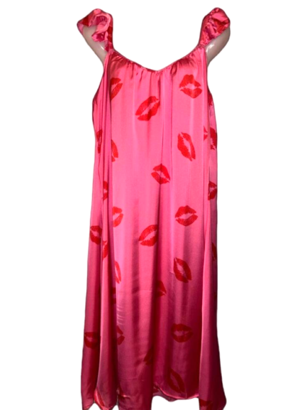 پیراهن راحتی زنانه ساتن ابریشم ترک