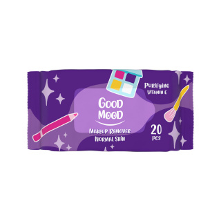 دستمال مرطوب آرایشی گودمود مدل Purifying Vitamin E بسته 20 عددی