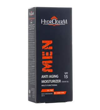 کرم ژل مرطوب کننده و ضدچروک آقایان اس پی اف 15 حجم 50میل هیدرودرم