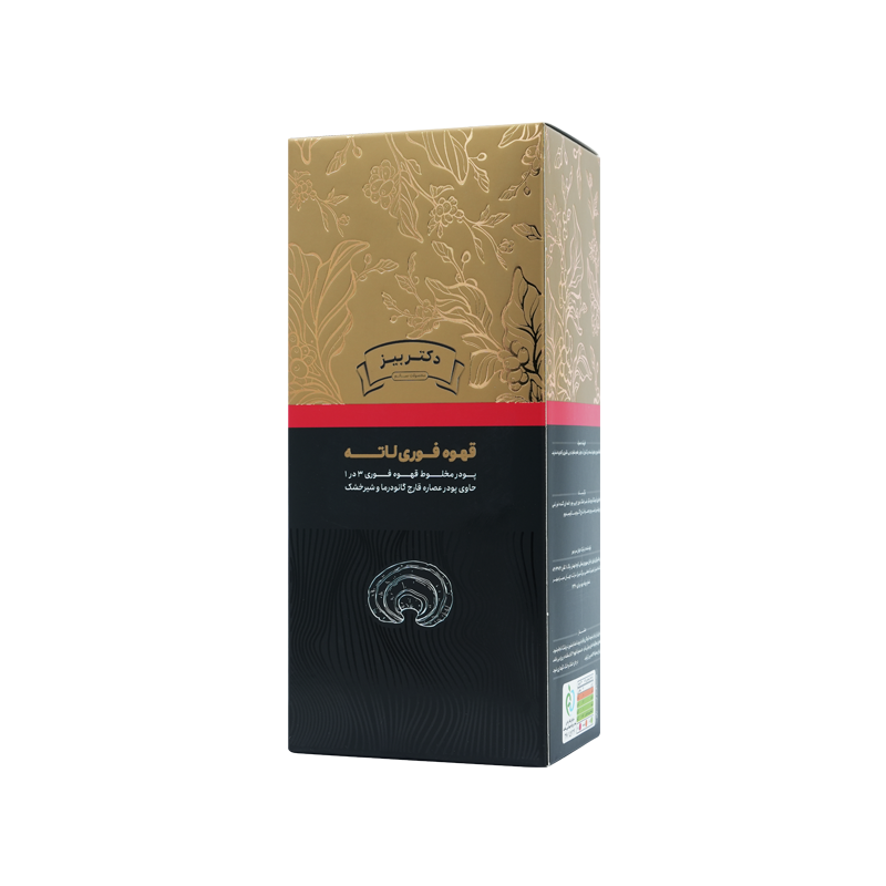 کافه لاته با قارچ گانودرما ۲۰ عددی