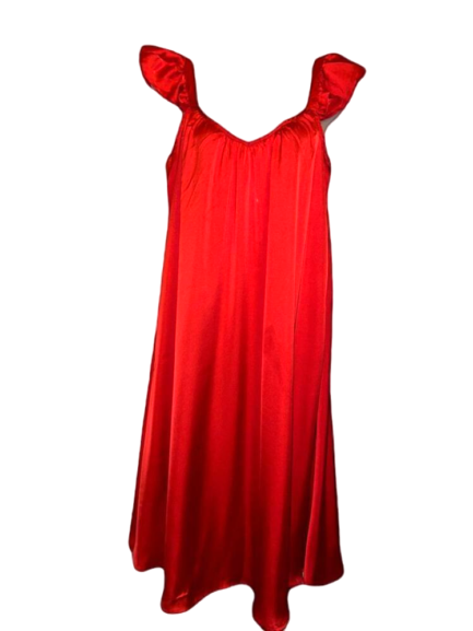 پیراهن راحتی زنانه ساتن ابریشم ترک