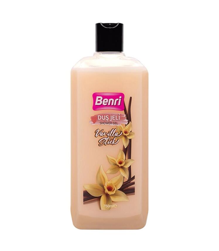 شاورژل  Benri مدل Vanilla Stickحجم ۷۵۰ میلی‌لیتر