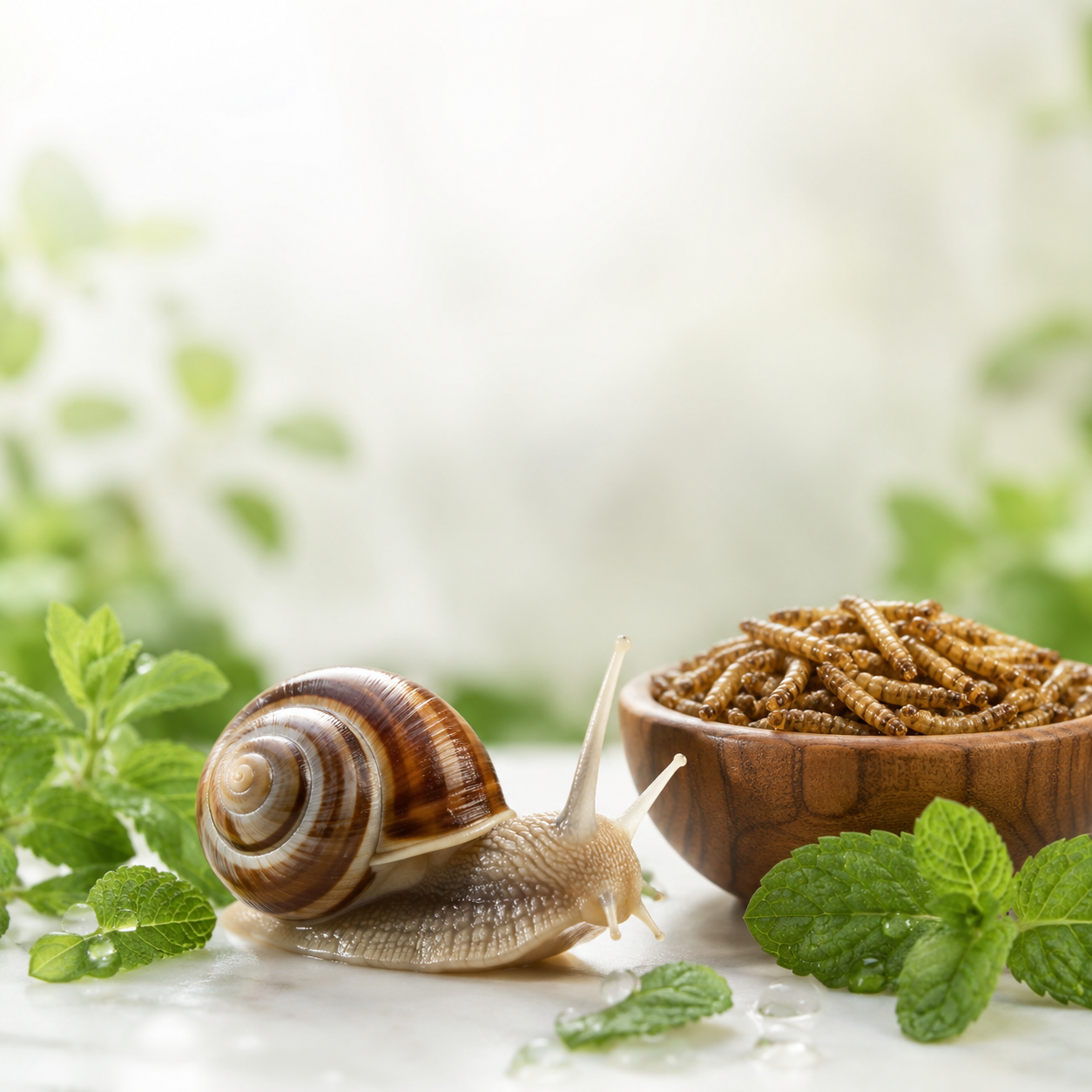  میلورم خشک شده (Mealworm) | مکمل اختصاصی پرورش حلزون 