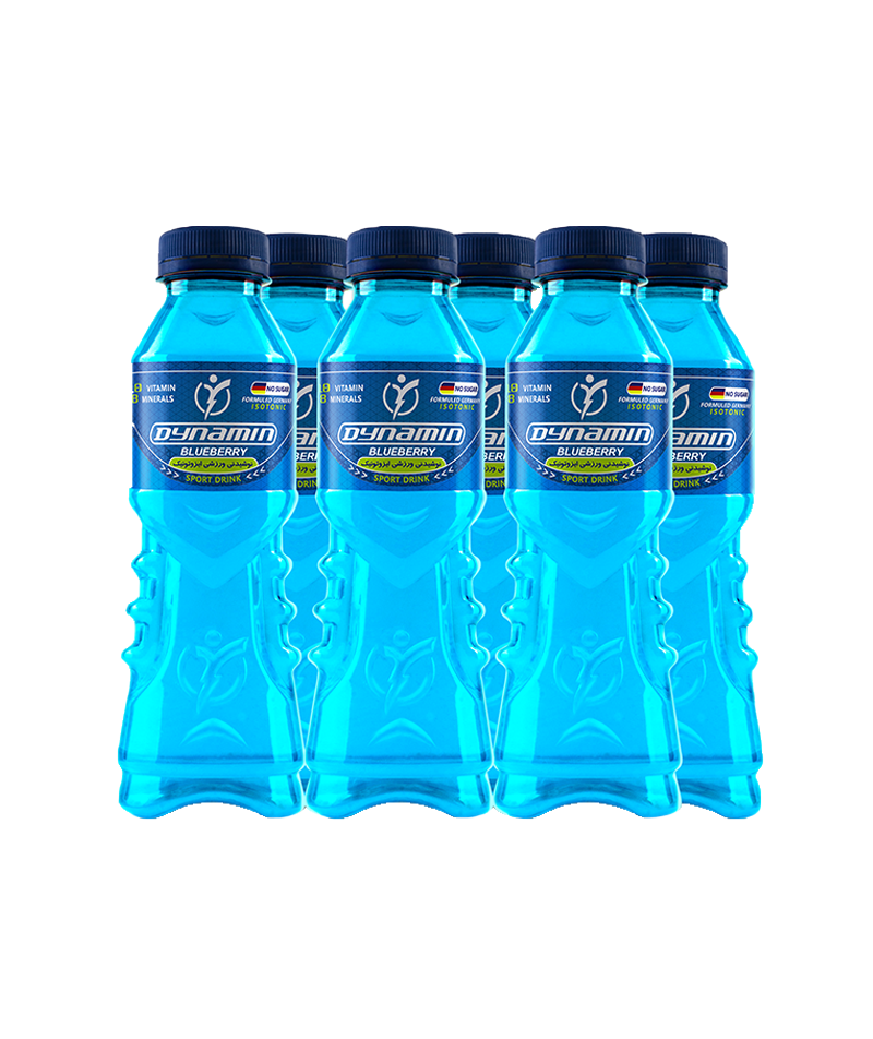 نوشیدنی ورزشی داینامین با طعم بلوبری
