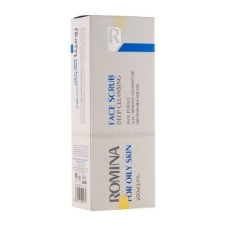 اسکراب صورت رومینا مناسب پوست چرب و جوش دار حجم 200 میلی لیتر