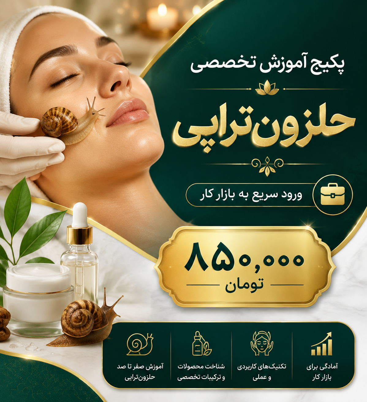 پکیج آموزشی (صفر تا صد حلزونتراپی)