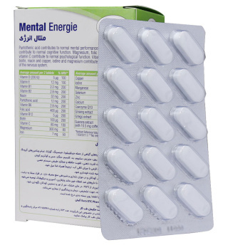 قرص منتال انرژی یوروویتال بسته 60 عددی