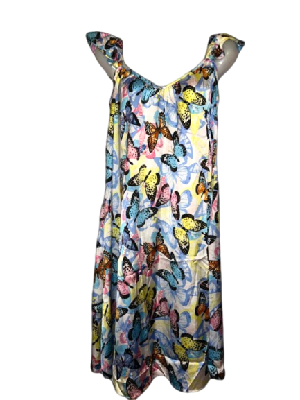 پیراهن راحتی زنانه ساتن ابریشم ترک