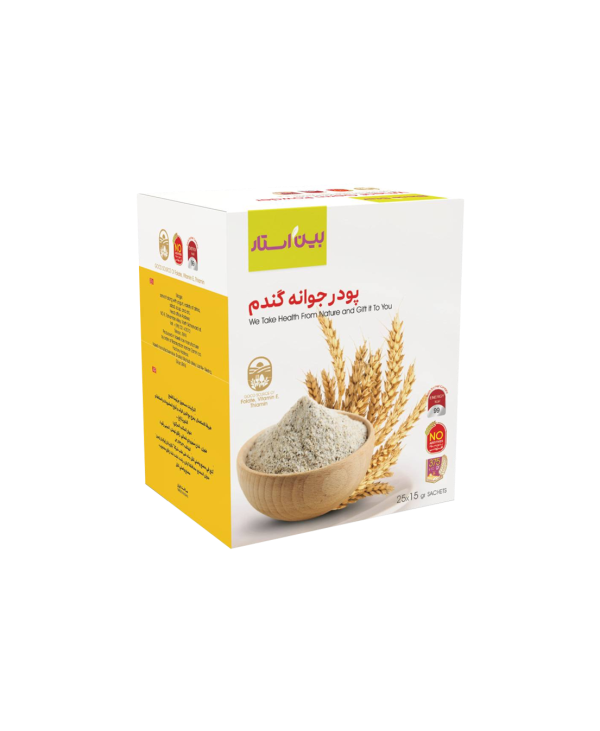 پودر جوانه گندم بین استار ساشه 25 عددی